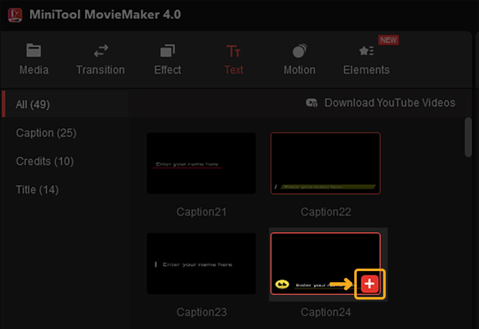 MiniTool MovieMakerの使い方