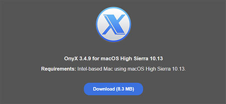 OnyX 3.4.9 for macOS High Sierra 10.13