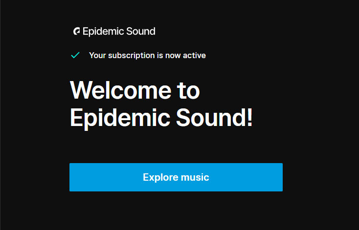 Epidemic Sound（エピデミックサウンド）の登録方法