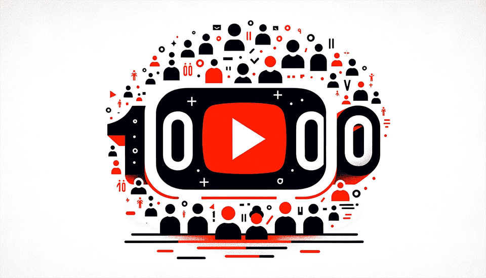 【YouTube】登録者1万人の難易度と割合